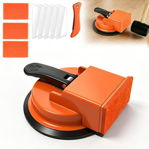 HOVCEH Strumento per La Posa di Pavimenti In Laminato, Strumento di Fissaggio per Fessure del Pavimento, Ventosa per Laminato, Piastrelle, Parquet, Battiscopa