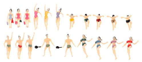SM SunniMix 20 HO 1: 100 Gemalte Schwimmen Menschen Sportler Modell Figuren, 1: 100