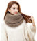 Strickschal Loop Schal Dicker Infinity Schal Winter Mode Halswärmer Schal für Unisex Rot