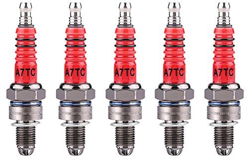 5Pcs Racing Zündkerze mit 3 Elektroden für Roller GY6 Motor