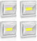 BeiLan 4x Luz Nocturna, Luces LED Armario,Lámpara Nocturna Luz para Armario, Pasillo, Escalera, Sótano, Cocina, Garaje, Gabinete,200LM
