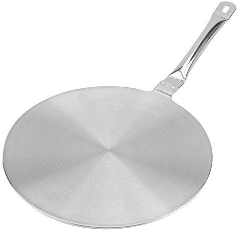 Piastra diffusore di calore, convertitore di calore in acciaio inossidabile BiuZi 1Pc per gas/elettrico/fornello a induzione Radiatore per Pentole(20cm)