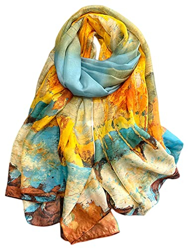 FAIRYGATE Schal Damen Stola Schal Festlich Leicht Halstuch Umschlagtücher Seidenschal für Abendkleid Hochzeit Brautkleider Sommer Sandstrand Bikini Cover Up 83028