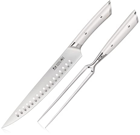 Cangshan HELENA Series German Steel Forged 2-Piece Carving Set (White)