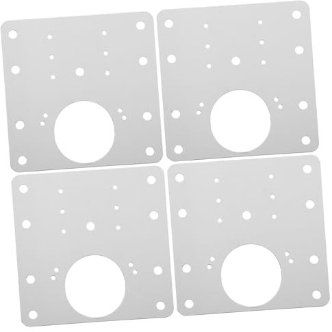 CLISPEED 4 Stück Scharnier Reparaturplatte Scharnier Reparatursatz Schrankscharnier-reparatur-ersatz Reparatursatz Für Türscharniere Reparaturset Für Türen Rostfreier Stahl Möbel Deckplatte
