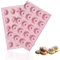 Qobobo 2 Stück Silikon Backform Mini Gugelhupfform Gugelhupf Backform Kuchenform Klein mit Antihaftbeschichtung Savarin Form 29X19.5X2.2cm