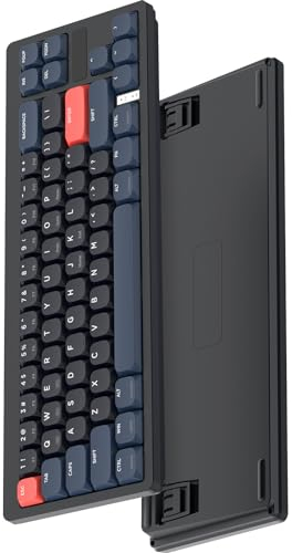 MAGIC-REFINER RKL680 Ultradünne Kabellose Mechanische Gaming-Tastatur, Dual-Mode 2.4GHz Wireless/Bluetooth, Apex Pro Mini 60% Prozent Tastatur Low Profile Blaue Schalter für PC/Window/Mac, QWERTY US