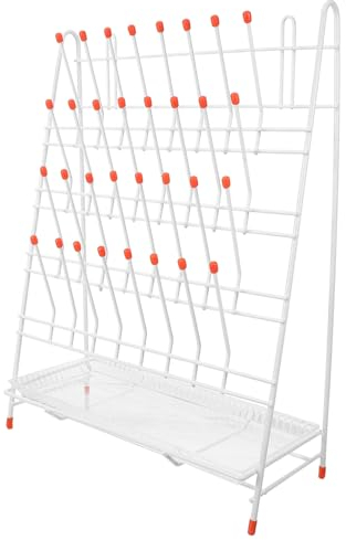Gatuida Reagenzglasgestell 32-Slot-Labor-Trockengestell Reagenzglas-Abtropfgestell Schreibtisch-Hydrokultur-Röhrchenständer Für Die Vermehrung Von Pflanzen