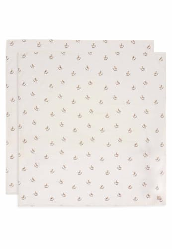 Jollein Musselin Tuch Baby - Nostalgic Ride - 2er Pack - 115x115cm - 100% Baumwolle - Spucktücher - Oeko-Tex Zertifiziert