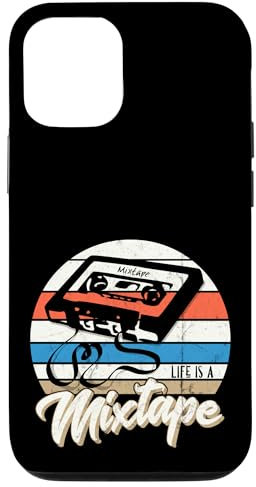 Hülle für iPhone 13 Retro 80er 90er Kassette Oldschool Tape Life Is A Mixtape