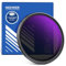 NEEWER 77mm Variabler ND Filter ND2-ND400, Hard Stop Limited Einstellbarer Graufilter mit mehrfach beschichtetem, wasserabweisendem, kratzfestem optischem Glas, schlankem Aluminiumrahmen