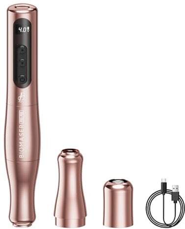 Biomaser P90 PRO Semi Permanent Make-up Maschine Kabellose und kabelgebundene Make-up-Maschine für Augenbrauen Eyeliner Lippen (Rose golden)
