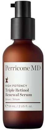 Perricone MD High Potency Triple Retinol Renewal Serum 59ml - Triple Retinol Serum with Coenzyme Q10 & Vitamin A – Lightweight, Fragrance-Free Formula to Diminish Fine Lines, Improves Skin Texture