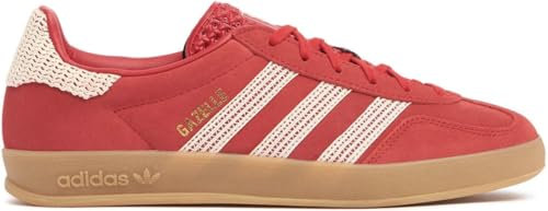 adidas Zapatos de Gimnasia Campus 80s Zapatillas de Gimnasio para Hombre, Goma de mascar rojo beige, 39 EU