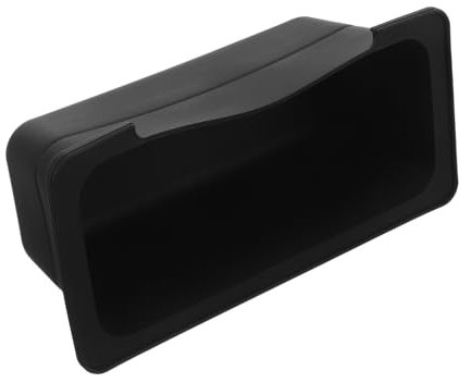 Yardwe Coppa Olio per Barbecue Vassoio Cestino di Vimini con Coperchio Riutilizzabile Titolare Ciotole Arredamento Distributore Piastra di Base Bidone Porta Posate Gel di Silice Black
