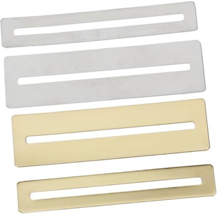 VICASKY 2 Stück Edelstahl Gitarren Griffbrett Schutz Gold Schlitz Fingerboard Guard Breit Schmal Flexibler Fingerschutz für Bundfeilen Gitarrenbauer Zubehör