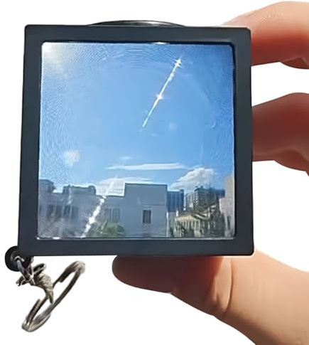 Optical Waist Level Viewfinder - 5x5cm External Camera Viewfinder | 50mm Lens Optical Finder | Lightweight 3D Printed Acrylic PLA Camera Framing Accessory for Film Cameras DSLR