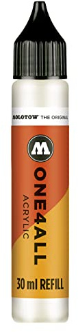 Molotow ONE4ALL Refill Acrylic, Colour 229 Natural White, 30 ml, Refill Ink for Permanent Markers