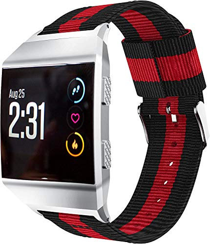 TopTen Ersatzarmband für Fitbit Ionic Smartwatch, verstellbar, aus Nylon