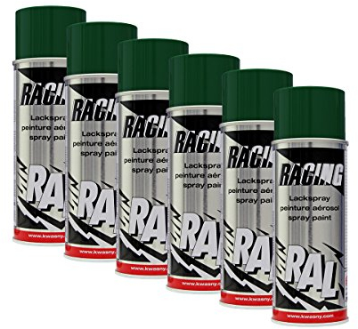 6X KWASNY 288 139 Auto-K Racing Lackspray RAL 6005 moosgrün 400ml