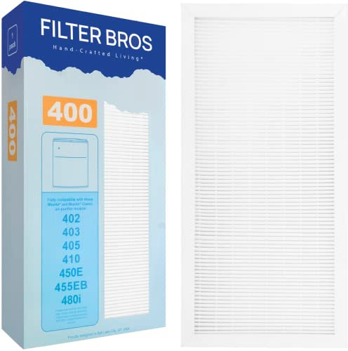 Original Filter Bros Ersatzfilter für Blueair 400 Classic Serie (402, 403, 405, 410, 450E, 455EB, Staub, Gerüche für frische Luft und einen blauen Himmel (Partikel)