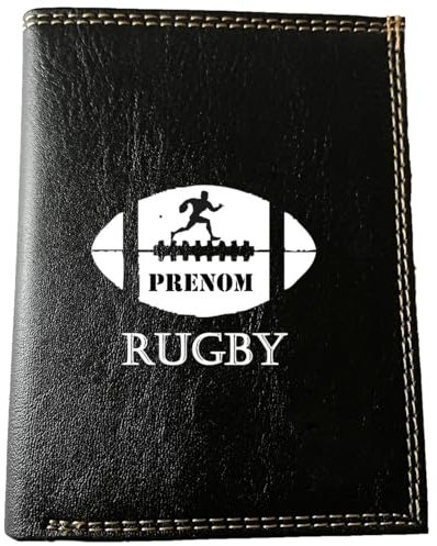 Syl'la Rugby Petit Portefeuille Homme Personnalise avec prenom