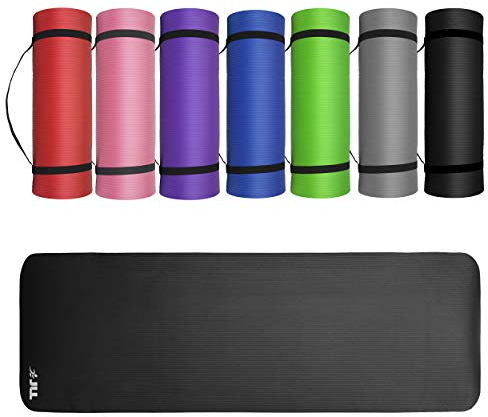 JLL® Yogamatte Rutschfest, Yoga Matte Dicker, Sportmatte für Zuhause, Pilates Matte für Frauen und Männer, 10mm Fitness Workout Matte für Yoga