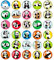 30PCS Panda Kühlschrankmagnete für Kühlschrank Nette Lustige Magnete Küche Schulschränke Klassenzimmer Whiteboard Büro Kabine Magnettafel Dekorative Magnete Geschenke für Erwachsene Kinder