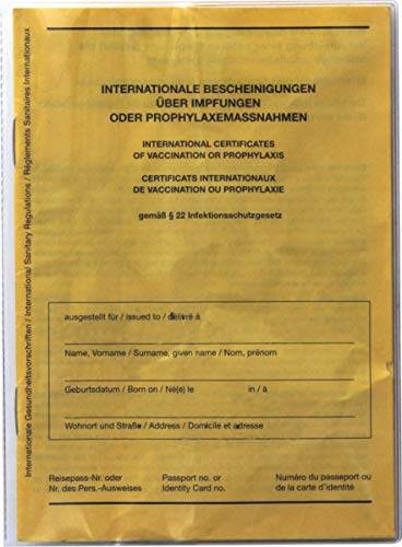Kranholdt Impfpasshülle/Schutzhülle für Impfausweis im Format von: 13,0 cm hoch x 9,5 cm breit (4)