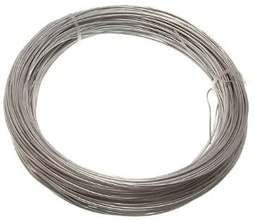 Floralcraft Galvanised Steel Garden Wire - 1.25mm x 50 Meter, Heavy Duty Rust Free Garden Wire Coil Plant Twist Ties Trellis for Climbing Plants Support