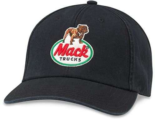 AMERICAN NEEDLE Mack Trucks Baseballmütze, offizielles Lizenzprodukt, verstellbar, Hepcat (schwarz), Einheitsgröße