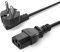 QYD Cavo di alimentazione da 3 m, 3 pin Cavo di alimentazione IEC 320 C13 10 A per dispositivo freddo Cavo di alimentazione per PC, monitor, TV, stampanti, monitor del computer, proiettore ecc
