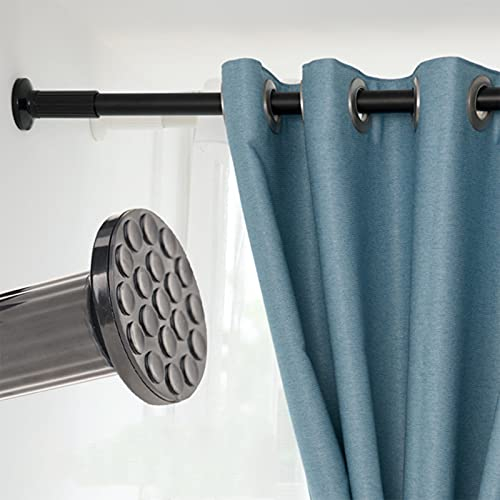 Teleskopstange Ohne Bohren, 278-327cm Ausziehbare Edelstahl Duschvorhangstange für Große Fenster/Duschraum (Schwarz 1, 278-327cm)