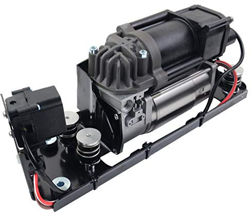 TGKUKNOB Air Suspension Compressor Pump with Valve Block and Bracket Assembly 37206864215 Compatible with B-M-W 5 7 Series F07 GT F11 F01 F02 F04 37206784137 37206789450 37206794465
