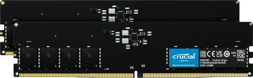 Crucial RAM 32GB DDR5 5600MHz (o 5200MHz o 4800MHz) Memoria Desktop CT32G56C46U5