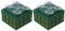 Yardenfun 2 Pièces Meunier De Fleurs Fleur De Voûte Cage pour Fleur Artificielle Cage en Mousse Fleurie Cage en Mousse Cage à Fleurs Plastique Fleurs Artificielles Ventouse