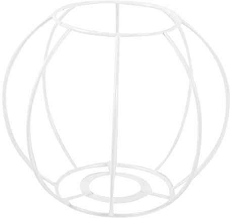 Levemolo Lampshade Stand Light Bulb White Round Iron