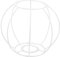 Levemolo Lampshade Stand Light Bulb White Round Iron