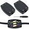 2 PCS Boîte de Jonction en Polypropylène Boite Raccordement Etanche Commode Connecteur de Câble Electrique Réutilisable pour Appareils Electriques Fils Terrasse Piscine Familiale avec Tournevis (Noir)