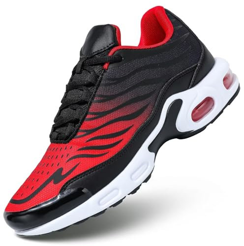 Men's Running Shoes Air Low Top Shoes Basketball Sneakers Fashion Tennis Fitness Cross Trainers Zapatos de Hombre Red