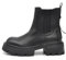IF FASHION Stivali Stivaletti Anfibi Scarpe Chelsea da Donna Platform Con Zip XG102 Nero N.40