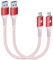CONMDEX Lot de 2 câbles USB C courts 50CM/0,5M 10Gbps USB 3.1 Gen2 Type C Android Auto QC3.0 3,1 A USB A vers C Chargeur rapide pour Samsung Note20 Galaxy S23/S22 Z Flip 5 Tab S9 Pixel 8 Rouge