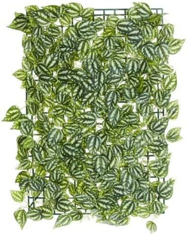 Garden Mile Faux Living Lot de 6 panneaux muraux en treillis feuilles et fleurs - Décoration de jardin printanier et d'été - 60 x 40 cm - Feuilles de lierre
