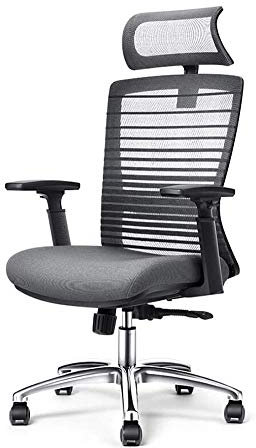 sjdoPulse Ergonomic - Breathable High Back Mesh Office Chair - Hold Up Computer Chair Home Office Chair Gaming Leisure Swivel Chair