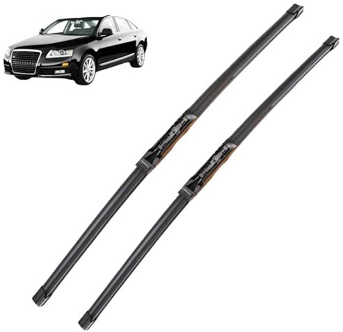 IONZS Auto Scheibenwischer Vorne für Audi A6 C6 4F 2004–2011,22+22,Wischerarm Wischerblatt Ersatz,Wischerblätter Set für Frontscheibe