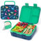 Anyiner Brotdose Kinder mit Fächern, Auslaufsicher Bento Box Kinder Mikrowellengeeignet Lunchbox, BPA-frei Jausenbox mit Soßenbecher für Schule & Kindergarten (Dinosaurier)