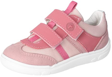 RICOSTA Mädchen Kletthalbschuhe ARNO, Kinder Halbschuhe, Weite: MITTEL, waschbar,Barfuß-Schuh, Klettschuhe, Strassenschuhe, Powder/Sucre (320), 30 EU