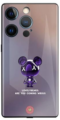 BAHJKASD Anime LED Handyhülle Für 6S-6Plus 7 8 SE3-7Plus 8Plus X XS XR XSMax 11pro Ultradünnes Bumper Cover Glasgehäuse