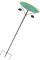 IWOWHERO Bain Oiseaux Métal avec Piquet Fontaine Décorative pour Jardin Abreuvoir pour Petits Oiseaux