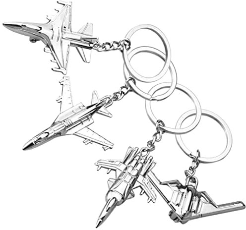 MOBUTOFU Flugzeug Schlüsselanhänger Aus Legierung Kompakter Kampfflugzeug Anhänger Für Tasche Und Schlüssel Antikes Design Praktisches Geschenk Für Reisende